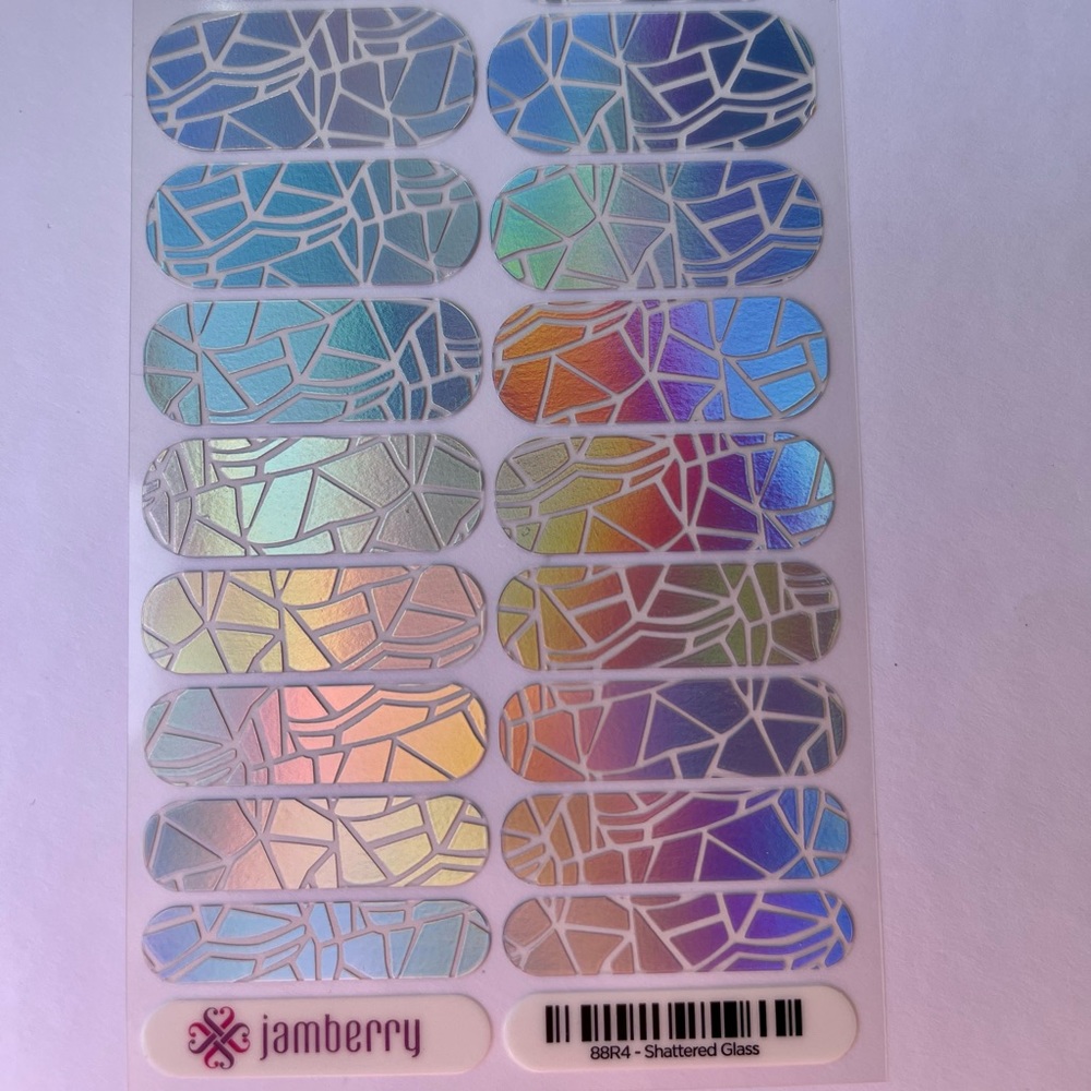 Jamberry nails - full sheet: “Shattered Glass”